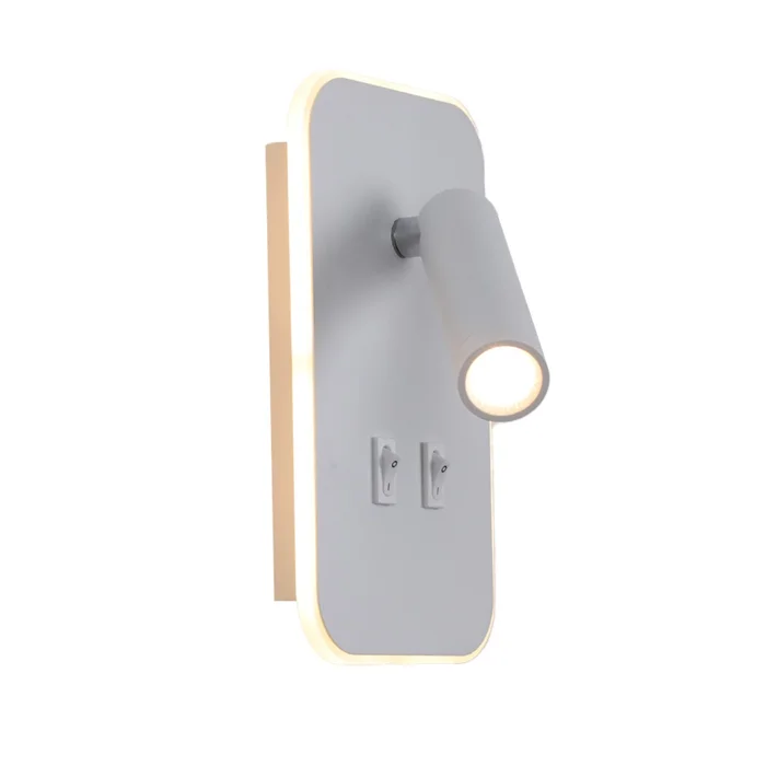 Italux WL-83957-1-WH LED Spot-Wandleuchte Doria | 8W LED | 559lm | 3000K