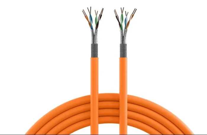 Kabel 1000MHz, CAT7, S-STP(S/FTP), Verlege, 100m Ring, CPR Dca