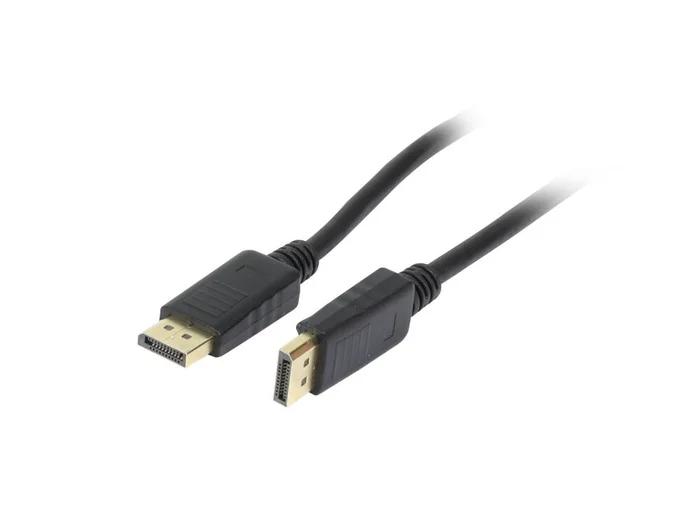 Kabel Video DisplayPort 1.2, ST/ST,  0.5m, Ultra HD 4k*2k 3840*2160@60hz 4:4:4, 8 Bit, CCS