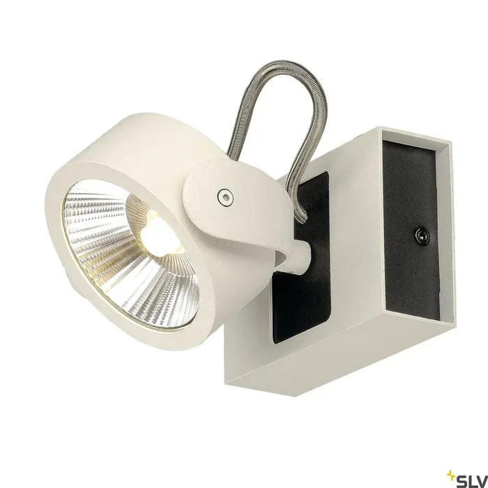 KALU, Wand- und Deckenleuchte, einflammig, LED, 3000 K, weiß/schwarz, 60°