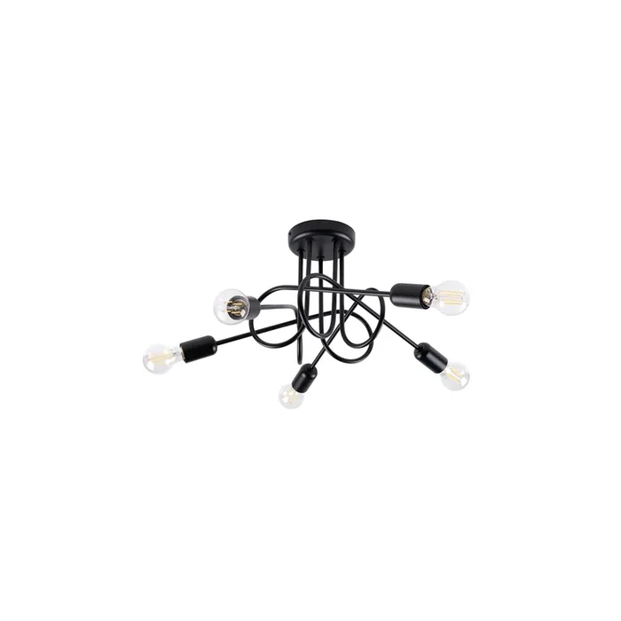 Kronleuchter LOOP 5 schwarz
