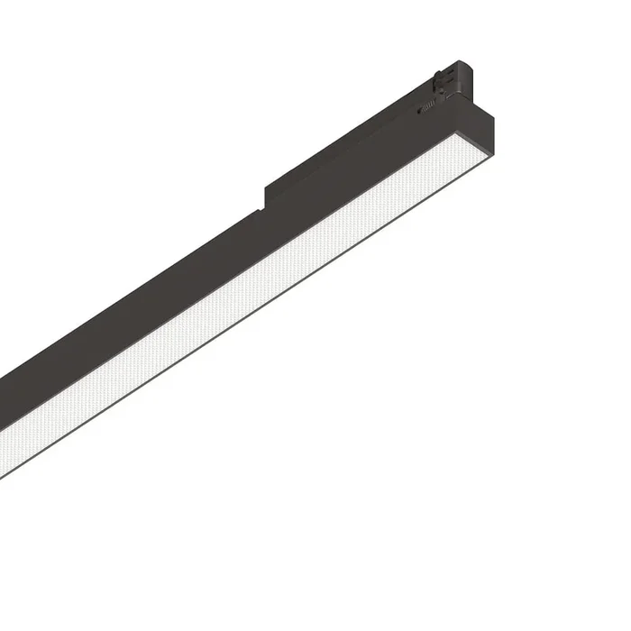 LED 3-Phasen Linearleuchte DISPLAY UGR ON-OFF 159,5cm, 70�, 40W, 3000K, 5350lm, IP20, schwarz