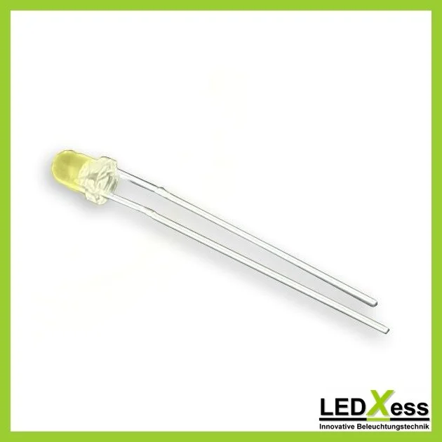 LED 3mm, 2mA, gelb