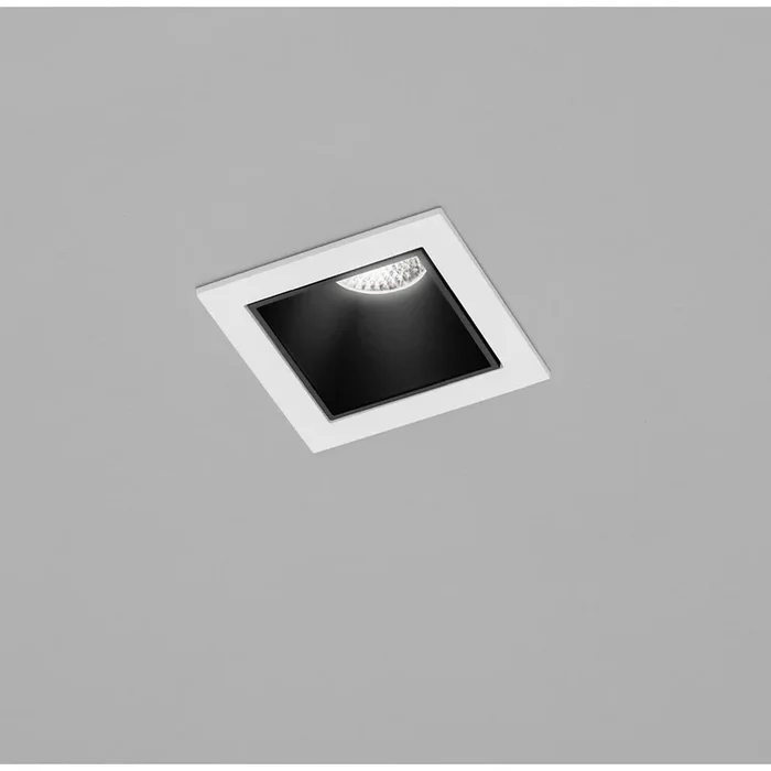 LED Deckeneinbauleuchte PIC LED, eckig, 2700K, IP20, wei� / innen schwarz, 2700K, wei� / innen schwarz