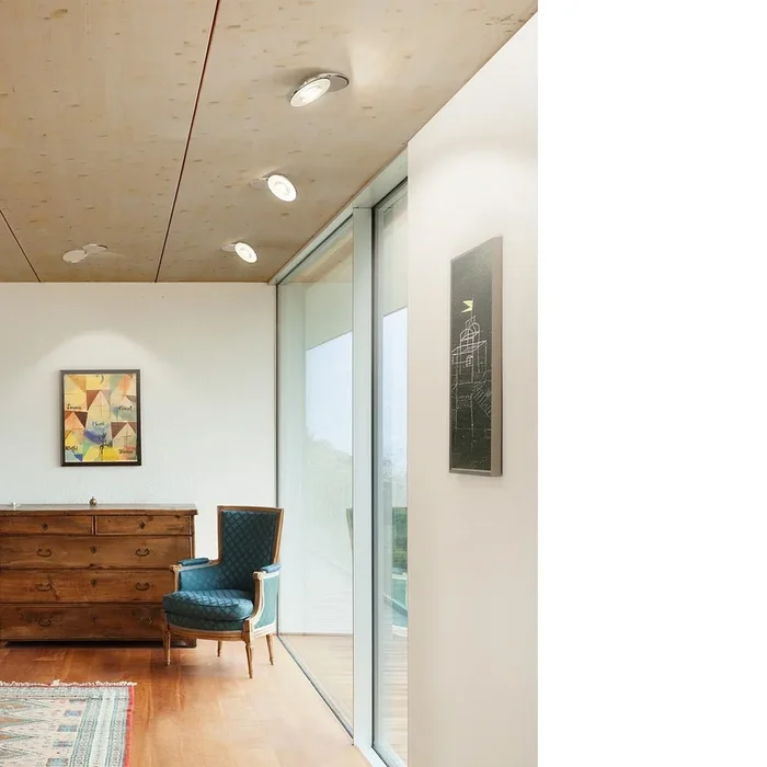 LED Deckenleuchte EUCLID 3D 80� AC C, 10W, 2700K, 1200lm, CRI 90, 80�, IP20, dimmbar, chrom