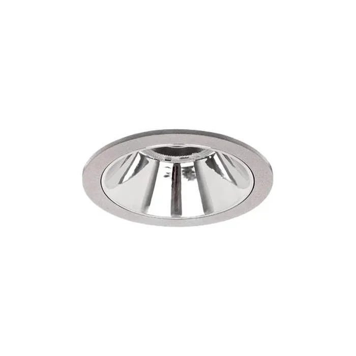 LED Einbaudownlight APOLLO MINI IP20, 230V AC, 50Hz, 9,4W, 3500K, 1247lm 58�, CRI > 90, rund, silber