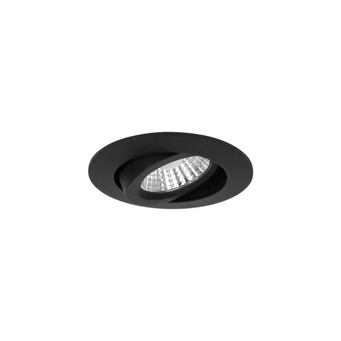 LED Einbauleuchte Diled 6W 310lm 2700-2100K 36° dim-to-warm schwenkbar schwarz matt