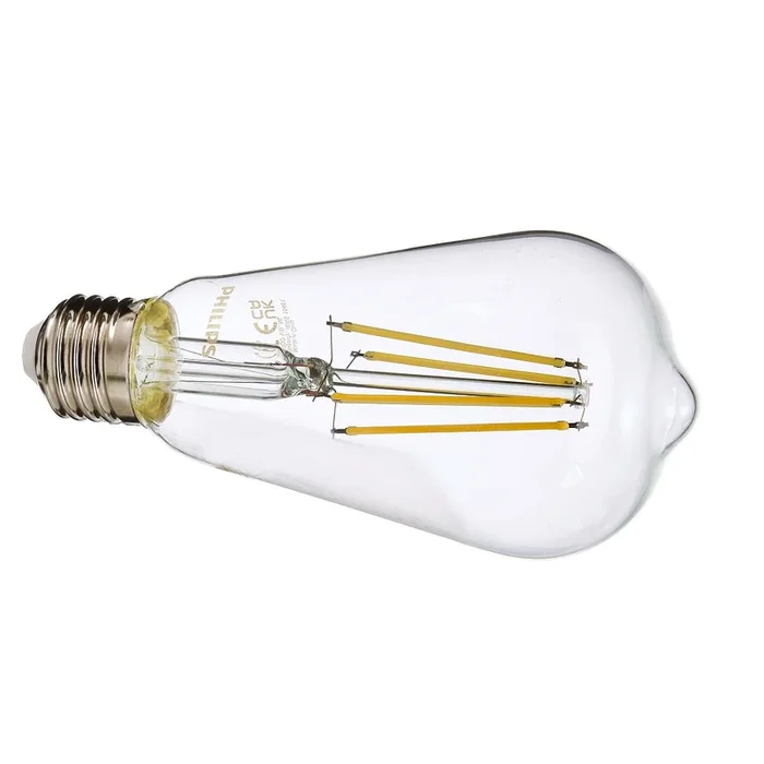 LED Filament Edison-Birnenform MASTER VALUE ST64, E27, 5.9W 2700K 806lm, klar
