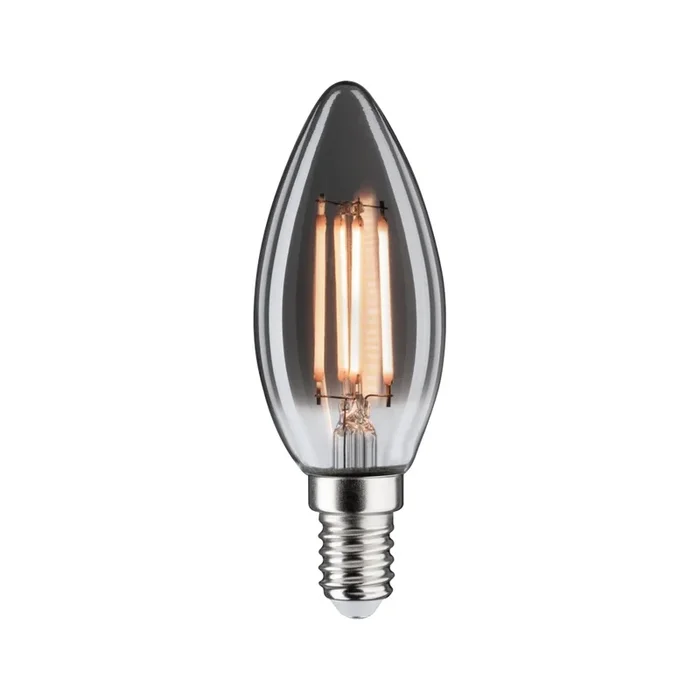 LED Filament Kerzenlampe C35 VINTAGE 1879, 230V, E14, 4W 1800K 145lm, dimmbar, Rauchglas