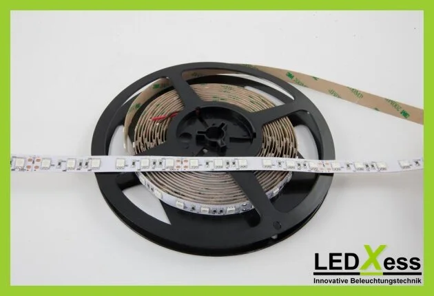 LED Flex Strip 24V/DC, 14,4W/m (72W), blau, 5m/Rolle