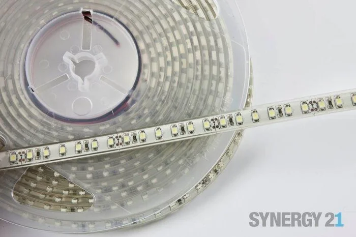 LED Flex Strip 24V/DC, 9,6W/m (48W), kaltweiß 6500K, IP68, 5m/Rolle