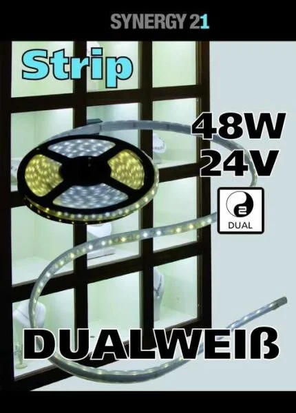 LED Flex Strip 24V/DC, 96W (ww: 48W, kw: 48W), DUALWEISS weißdynamisch