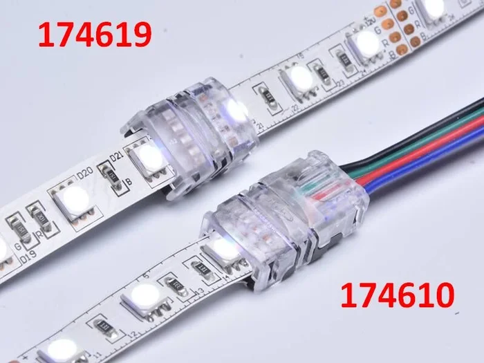 LED FLEX Strip zub. Easy Connect Strip to strip Joint 10mm RGB