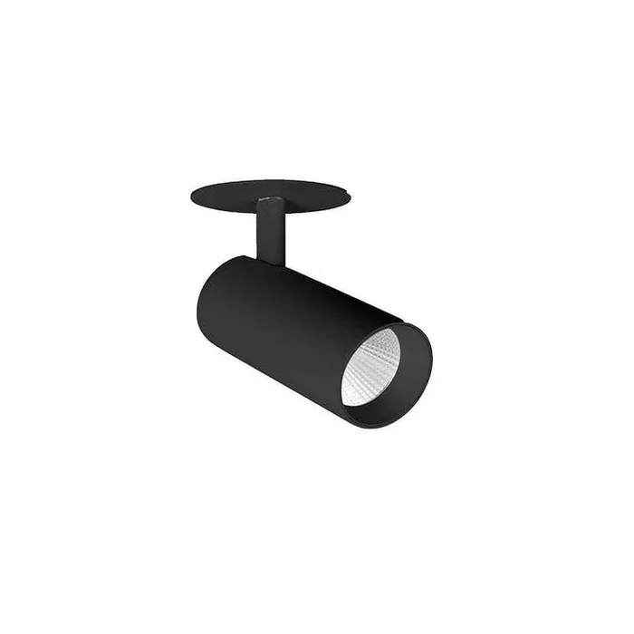 LED Halbeinbaustrahler TRAXX MICRO, 60�, 11W, 1340lm, IP20, 230V AC, 50 Hz, CRI > 90, DALI dimmbar, rund, 3000K, schwarz
