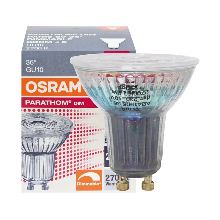 LED Leuchtmittel GU10 8,3W 36° 2700K dimmbar 550 Lumen