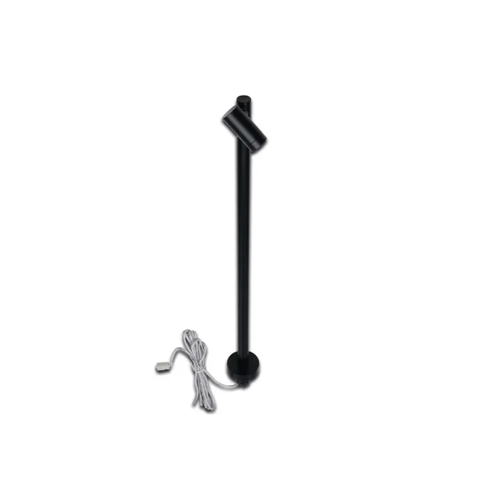 LED MONO SPOT f�r Objektbeleuchtung, 1.5W 3000K 80lm 38�, Schwarz, H�he bis 30cm, 24V DC, CRi >90, drehbar, neigbar