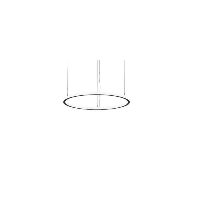 LED Pendelleuchte ANDROS IN/OUT, Ringform, � 80cm, CRi >90, UGR <22, Casambi dimmbar, 60W 3000K, strukturschwarz