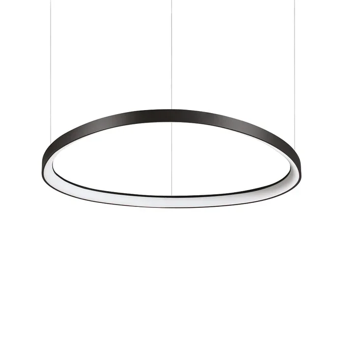 LED Pendelleuchte GEMINI D081 ON-OFF, 56W, 3000K, 6300lm, IP20, schwarz