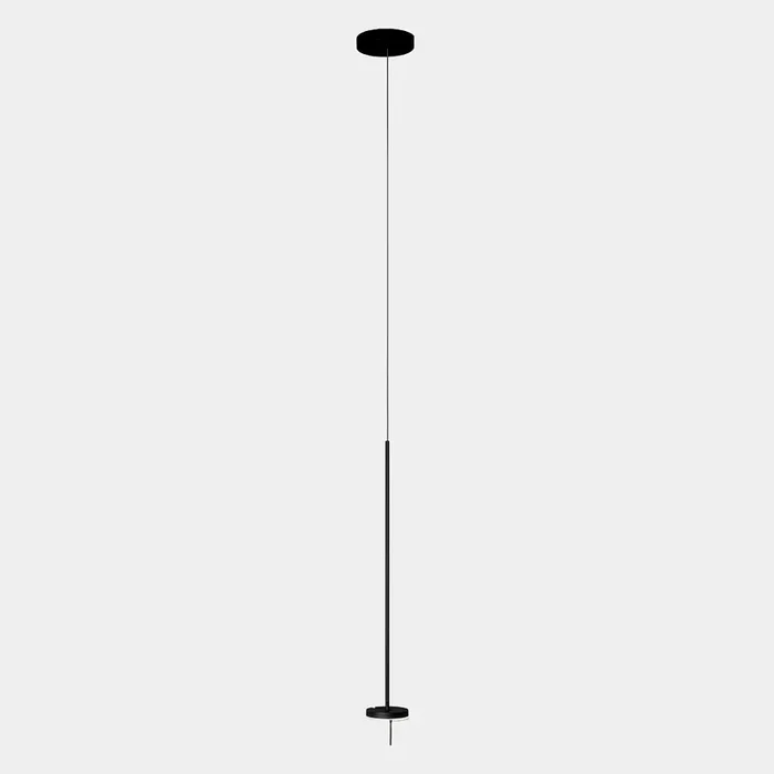 LED Pendelleuchte INVISIBLE SINGLE ADJUSTABLE, mit Gelenkarm, Kopf verstellbar, schwarz, 12.2W 3000K 568lm 94�