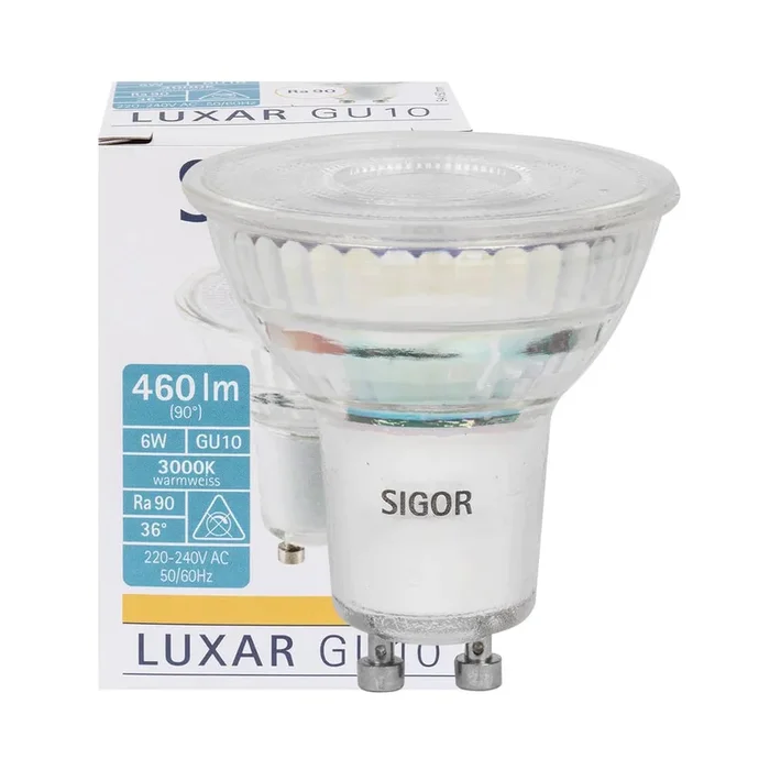 LED-Reflektorlampe GU10 6W 460lm 3000K PAR16 LUXAR
