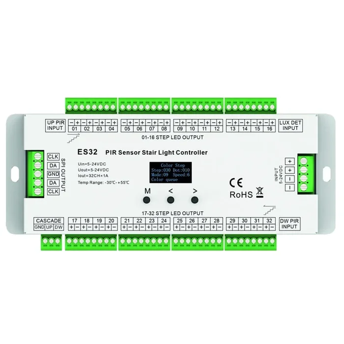 LED Treppenlicht-Controller STAIR LIGHT ES32 f�r LED Strip VARDAflex, inkl. 3 Sensoren, f�r max. 32 Stufen (32-Kanal), IP20