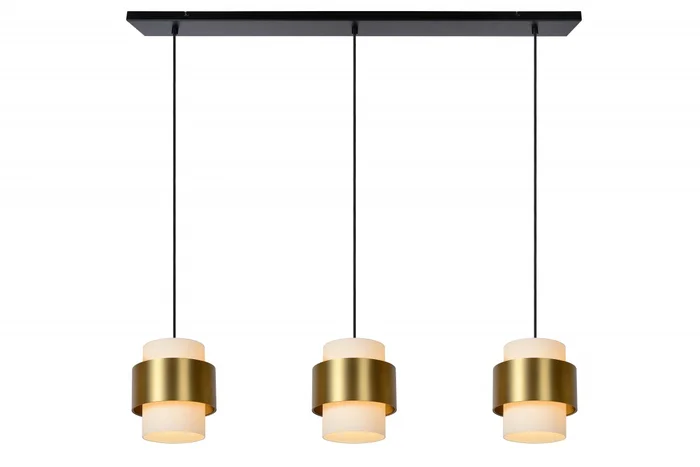 Lucide 45497/03/02 FIRMIN Deckenlampe 3xE27 – Messing, opal