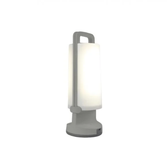 Lutec LT6904101337 LED Außen tragbare Solarlampe Dragonfly 1x1W | 120L | 4000K | IP54 – 3-Phasen-dimmbar, USB, grau