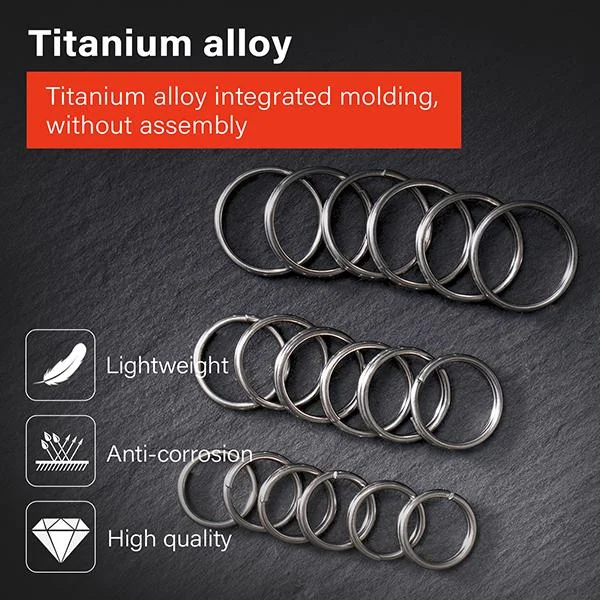 MecArmy CH8 EDC Titan Split Ringe Satz 18 Stück