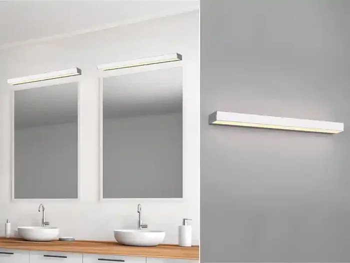 Mega-Angebot Trio Leuchten LED Badezimmer Wandleuchte ROCCO Chrom – Up-Down Spiegelleuchte, Breite 60cm