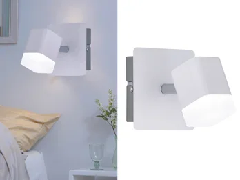 meineWunschleuchte 2er SET LED Wand- & Deckenstrahler Weiß matt, Breite 10cm