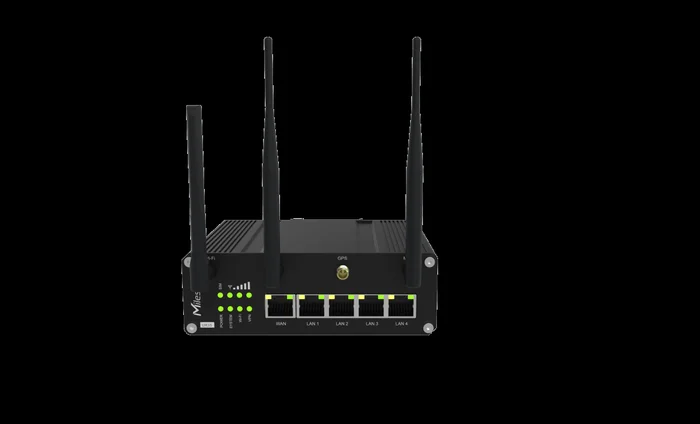 Milesight IoT Industrial Cellular Router, UR35-L04EU-G-P-W 3G / 4G / Wi-Fi / POE