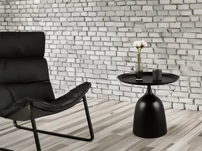 MIRRORS AND MORE Beistelltisch MONA rund aus Metall in Schwarz Höhe 46,5cm Schnäppchen