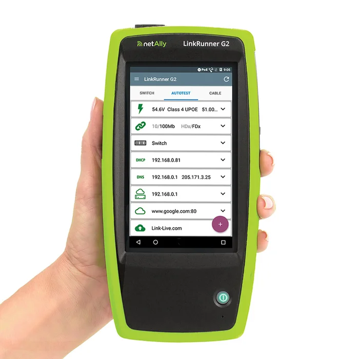 NetAlly LinkRunner G2, Smart Network Tester