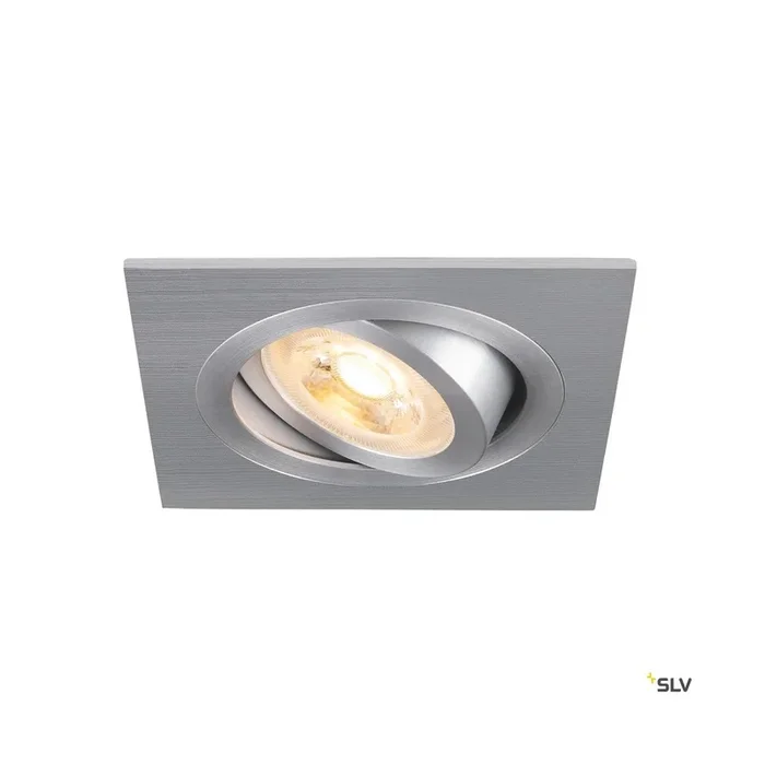 NEW TRIA® 75, Deckeneinbauleuchte, quadratisch, max. 10 W GU10, aluminium