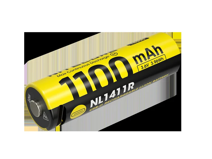 Nitecore Li-Ion Akku Typ 14500 – 1100mAh USB-C – NL1411R