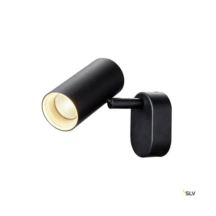 NOBLO®, Wand- und Deckenaufbauleuchte, single, rund, 2700 K, 6 W, PHASE, 32°, schwarz