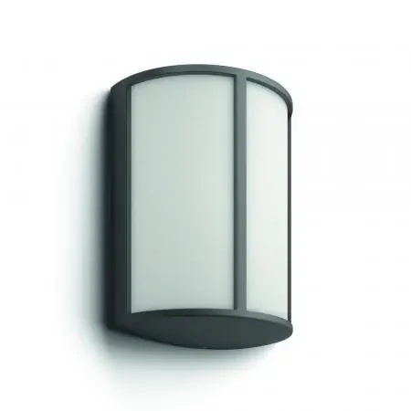 Nur Für Kurze Zeit Stilvolle halbrunde Philips myGarden LED Aussen Wandleuchte Stock Anthrazit