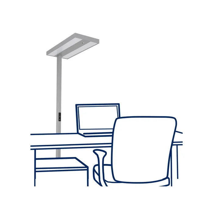 Office-Leuchte ROLF KERN „Smart-Pro“ mit Touch Display, PIR & Tageslicht-Sensor