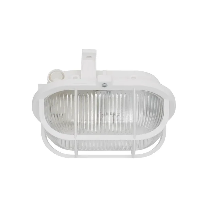 Ovalleuchte weiß 1 x E27/60W