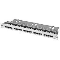 Patch Panel 25xTP, CAT3, ISDN, 19″, Lichtgrau, Telegärtner,