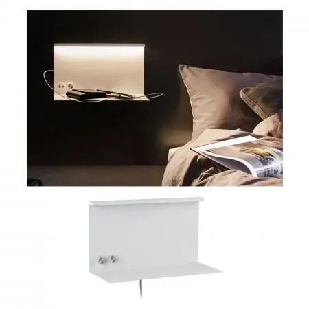 Paulmann 96772 LED Wandleuchte Jarina USB C 3000K 540lm / 200lm 230V 4,5 / 1×1,6W dimmbar Weiß matt Markenware
