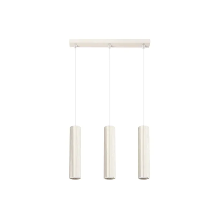 Pendelleuchte Karbon beige Ø6,5cm 3-flammig GU10