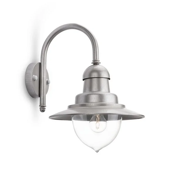 Philips 01652/52 / pn Außenwandleuchte Rainrop 1x60w | E27 | IP44 – Edelstahl