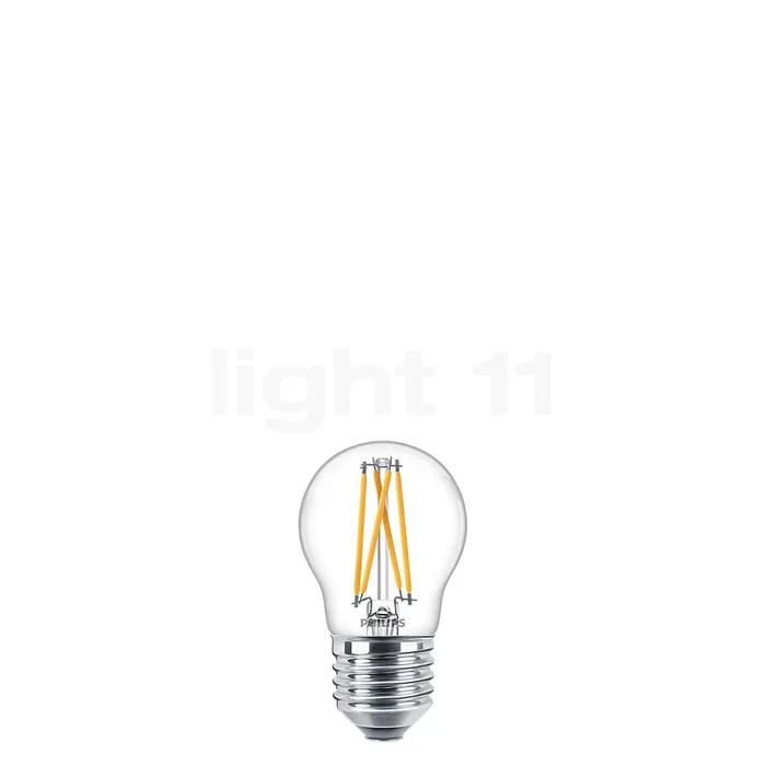 Philips D45-dim 3,4W/c 927, E27 Filament LED WarmGlow