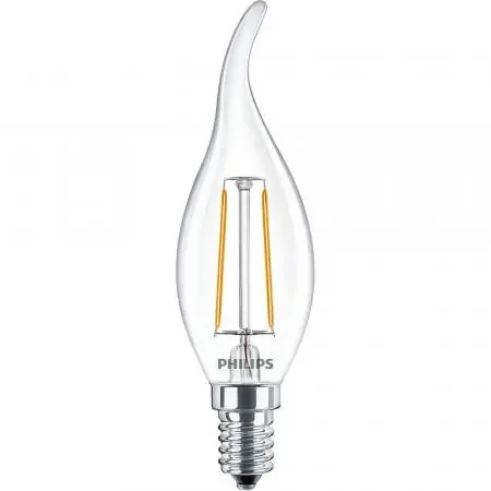 Philips E14 Windstoßlicht 2W wie 25W Kerze Filament Warmweiss Top-Angebot