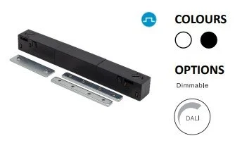 Powergear 3PH 48V I EINSPEISER INKL. PRO-NC01+RNC01 VERSTÄRKUNG FÜR EINBAUSCHIENE, Weiß