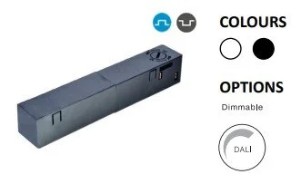 Powergear 3PH 48V STROMFÜHRENDER EINSPEISER, Rechts, Weiß
