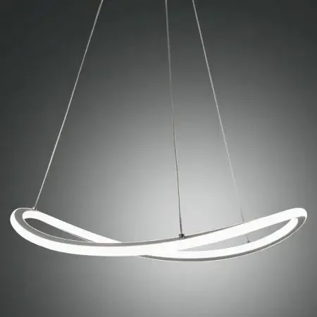 Preiswert Tirreno Geschwungene filigrane Pendelleuchte in Weiß von Fabas Luce