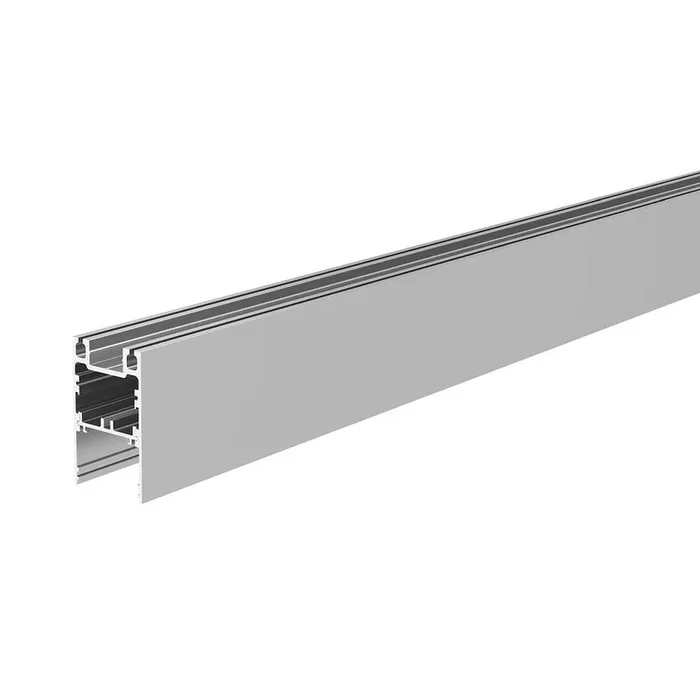 Profil PLANO ES Leerprofil, 62x38mm, 2m, mit LED-Tr�ger, alu eloxiert