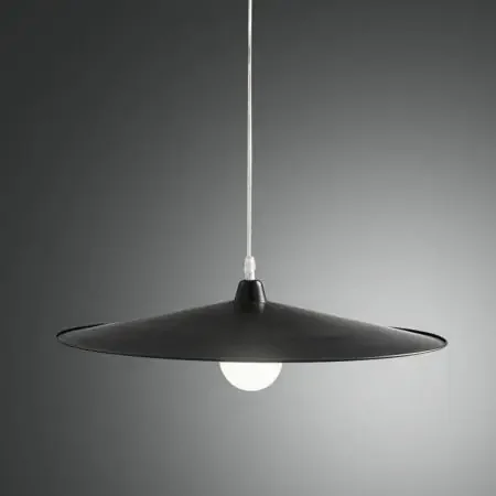 Puristische Kasa Pendelleuchte dimmbar in Schwarz von Fabas Luce Finale Aktion